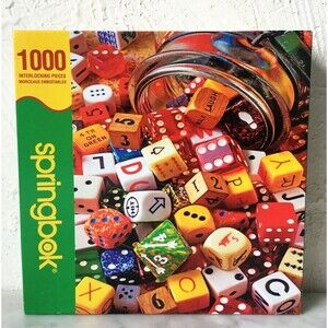 Springbok Lucky Roll Dice Jigsaw Puzzle 1000 - 24" x 30" Complete